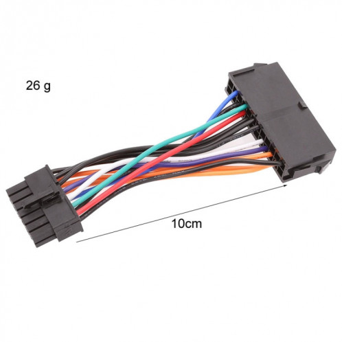 Câble d'alimentation 10cm 24P à 14P, câble adaptateur 24 broches à 14 broches pour Lenovo IBM Q77 / B75 / A75 / Q75 SH06011600-05