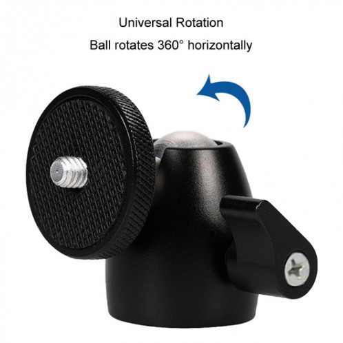 Trépied à boule rotative Q39 à 360 degrés, têtes de prise de vue pour projecteur, accessoires pour téléphone portable, têtes d'appareil photo DSLR (filetage 1/4) SH801A728-08