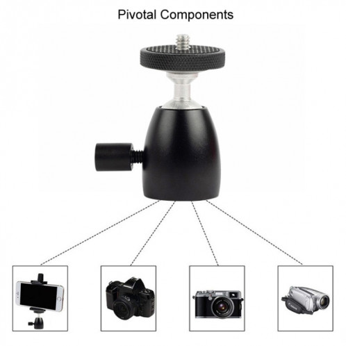 Trépied à boule rotative Q39 à 360 degrés, têtes de prise de vue pour projecteur, accessoires pour téléphone portable, têtes d'appareil photo DSLR (filetage 1/4) SH801A728-08