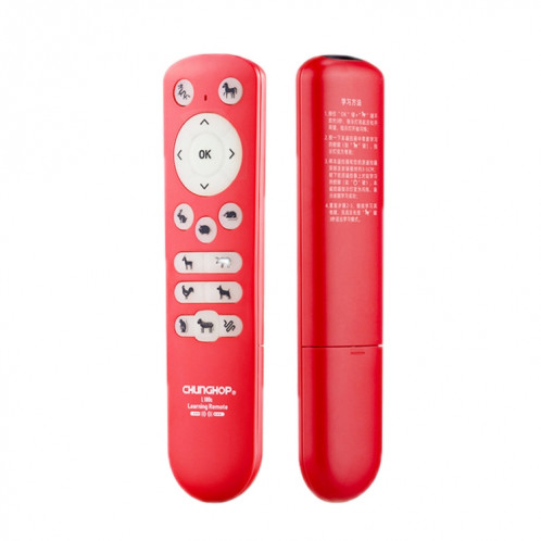 CHUNGHOP Douze Boutons Animaux du Zodiaque Télécommande Multifonction à 17 Boutons (Rouge) SH301A583-04