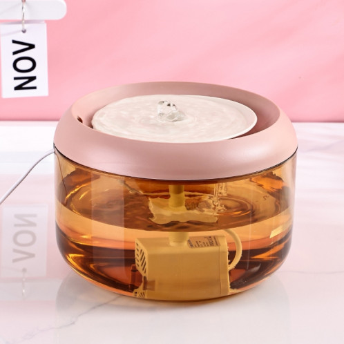 Distributeur d'eau automatique pour chat, eau vive filtrée en circulation, distributeur d'eau pour animaux de compagnie (rose) SH201A549-011
