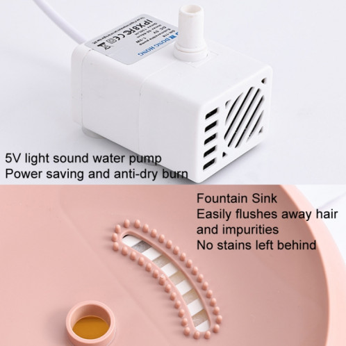 Distributeur d'eau automatique pour chat, distributeur d'eau vivante filtrée pour animaux de compagnie (bleu) SH201C1201-011