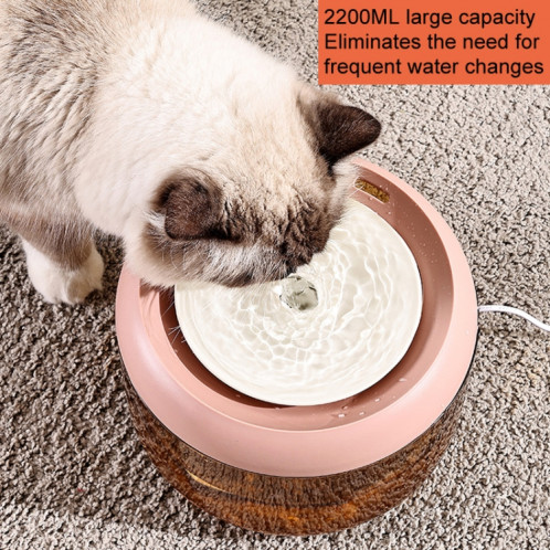 Distributeur d'eau automatique pour chat, distributeur d'eau vivante filtrée pour animaux de compagnie (vert) SH201B1918-011