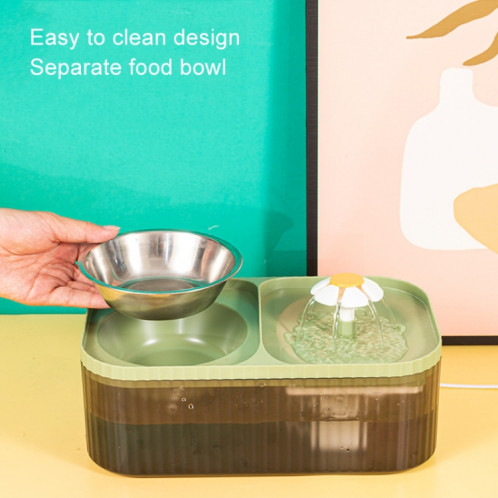 Machine à eau d'alimentation, mangeoire automatique pour chat et chien, chauffe-eau, bol d'alimentation intelligent pour animaux de compagnie (blanc) SH301A573-013