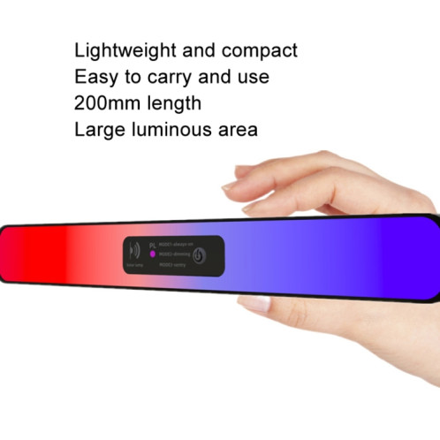 Lampe solaire à rafale rouge et bleue, feux de signalisation de construction, décoration de jardin, applique murale de cour, couleur: coque noire, lumière blanche SH39011197-013