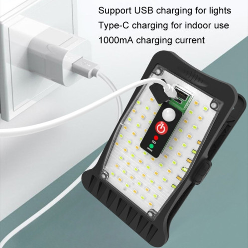 Lampe solaire extérieure à pince LED lampe de jardin de cour applique murale à induction humaine lumière de secours, style: chargement USB SH54031852-08