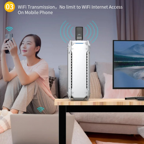 COMFAST CF-943AX WiFi6 USB Adaptateur AX900 Bluetooth 5.3 2.4G / 5.8G Carte réseau sans fil SC5087777-015