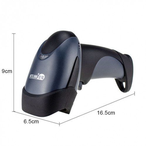Machine de balayage mobile portable à lumière rouge, balayeuse de code unidimensionnelle à détection automatique NETUM, modèle: filaire avec support SN35031938-010