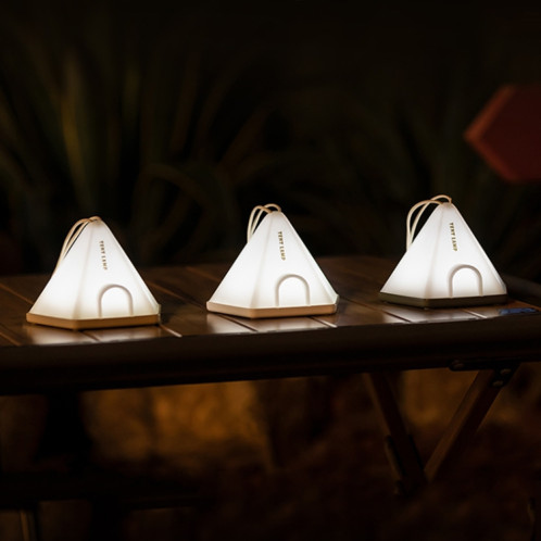 ZAY-L05 Tente-Forme USB Minuterie De Charge Veilleuse Sauvage Camping Ambiance Lumière (Kaki) SH001C157-011