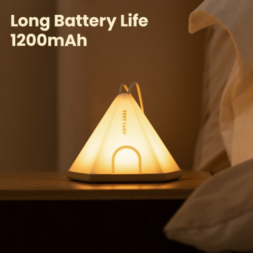 ZAY-L05 Tente-Forme USB Minuterie De Charge Veilleuse Sauvage Camping Ambiance Lumière (Kaki) SH001C157-011