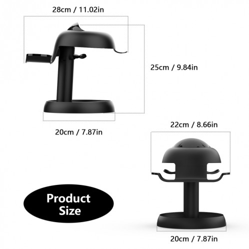 AMVR TYBP1 VR Présentoir de stockage de bureau pour Meta Quest 3 / Pico 4 / PlayStation VR 2 (Noir) SA901A1273-08