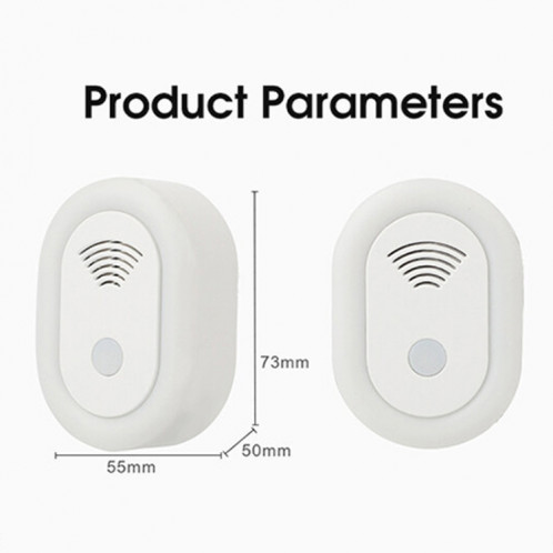 Répulsif anti-moustiques à ultrasons avec veilleuse réglable, mini répulsif électronique pour souris, spécification: (blanc) SH102A727-012