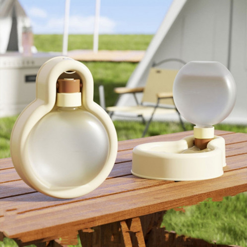 Tasse d'eau d'extérieur pour animaux de compagnie, bouilloire pliable Portable 500ml jaune SH68041743-07