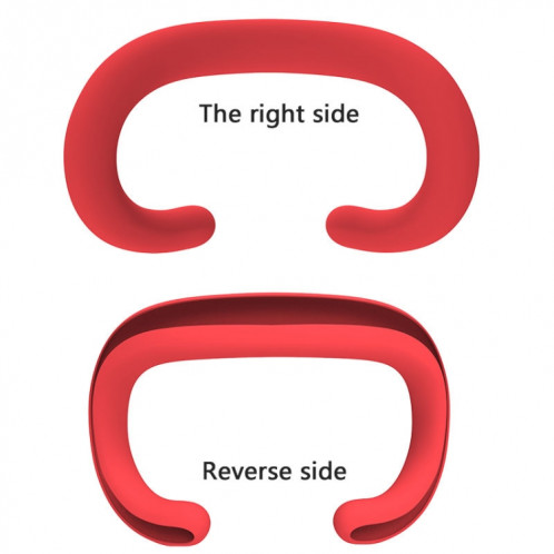 Pour Apple Vision Pro Masque pour les yeux en silicone Étui en silicone remplaçable anti-transpiration et anti-poussière (rose) SH101E1176-05