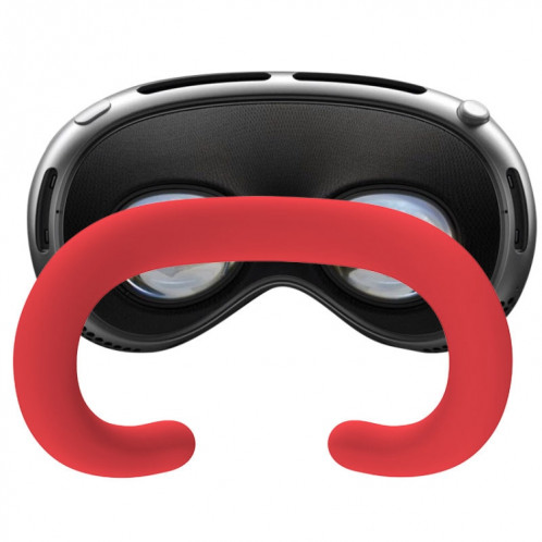 Pour Apple Vision Pro Masque pour les yeux en silicone Étui en silicone remplaçable anti-transpiration et anti-poussière (rouge) SH101C1508-05