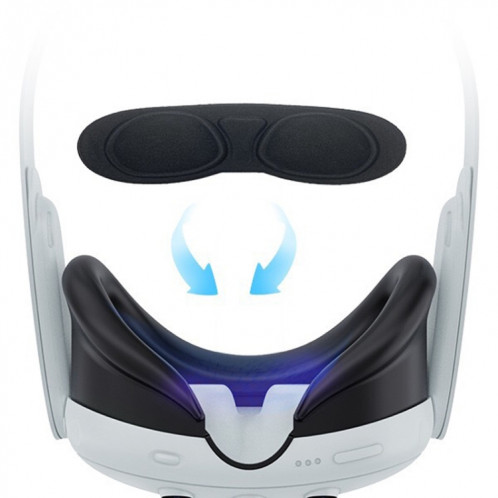 Pour Meta Quest 3 PC Coque de protection, style : coque unique (bleu transparent ordinaire) SH11171582-07