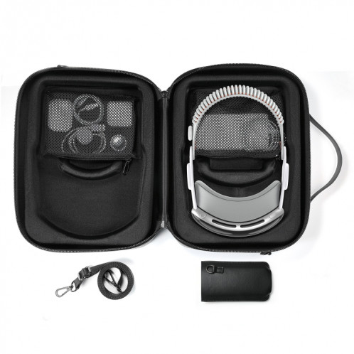 Pour Apple Vision Pro casque sac de rangement multifonctionnel étui de transport (noir) SH201A1351-011