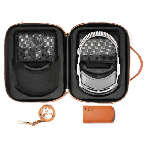 Pour Apple Vision Pro casque sac de rangement multifonctionnel étui de transport (marron) SH201B1911-011