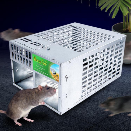 Piège à souris automatique d'intérieur, grande porte à Double porte, piège à souris SH950181-08