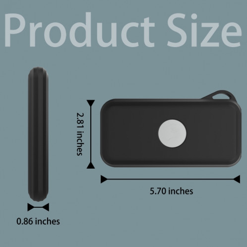 Pour Apple Vision Pro accessoires étui de protection d'alimentation batterie coque de stockage en Silicone (noir) SH901A941-06