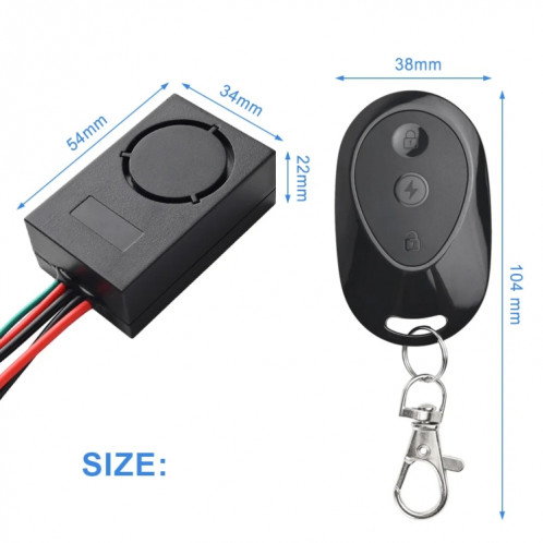 Détecteur d'alarme antivol pour Scooter électrique Ninebot Max G30, 36-55V + 2 télécommandes SH7102150-09