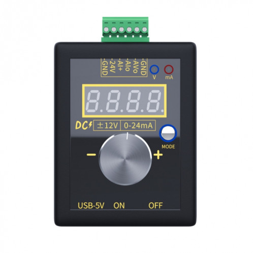 FNIRSI 0-12V/0-4-24mA générateur de signal de courant de tension négative positive portable (sans batterie) SF301A1035-08