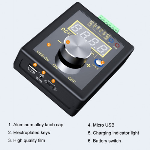 FNIRSI 0-12V/0-4-24mA générateur de signal de courant de tension négative positive portable (sans batterie) SF301A1035-08