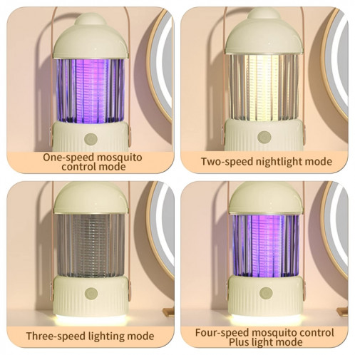 Lampe de camping en plein air anti-moustique à lumière de nuit à la maison de type choc électrique, spécification: 4000 mAh (jaune) SH703A1358-011