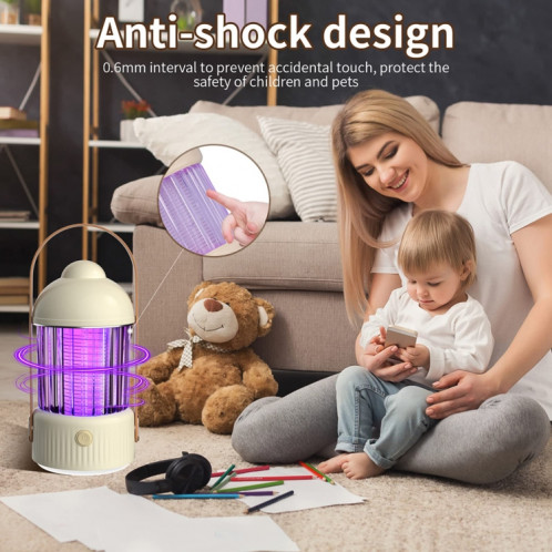 Type de choc électrique Lampe de camping en plein air anti-moustique pour veilleuse à la maison, spécifications: 2000 mAh (vert) SH702B956-011