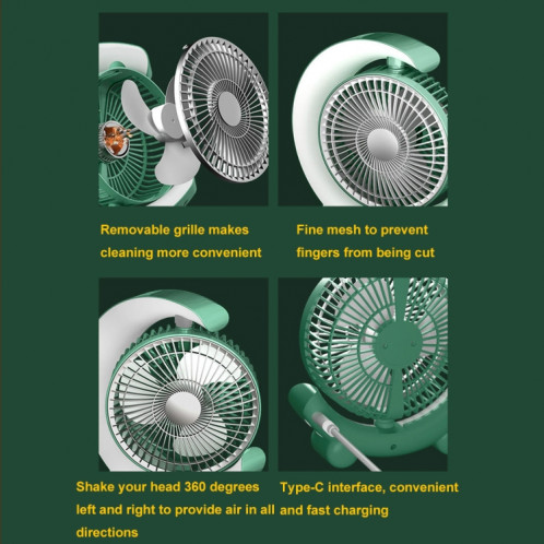 Ventilateur portable de bureau F11 Cool Marquee avec chargement USB (rose Sakura) SH601B483-08