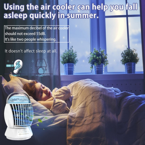 CF-009 USB Touch Spray Humidification Ventilateur de climatisation Bureau Refroidisseur d'air (Blanc) SH401A1210-010