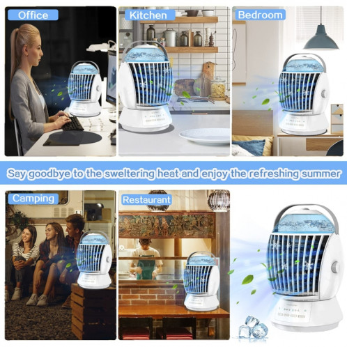 CF-009 USB Touch Spray Humidification Ventilateur de climatisation Bureau Refroidisseur d'air (Blanc) SH401A1210-010