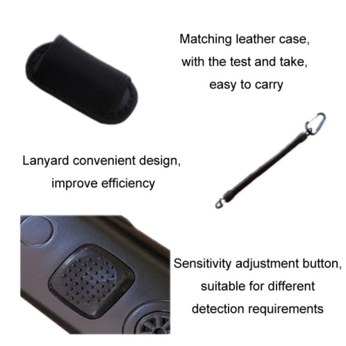 Mini détecteur de tige de positionnement en métal portable étanche (noir) SH501B1166-08