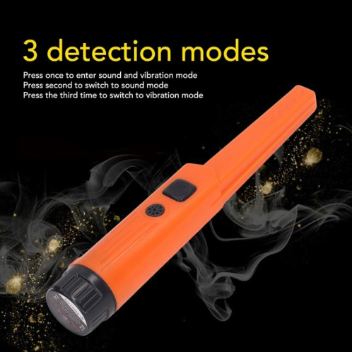 Mini détecteur de tige de positionnement en métal portable étanche (noir) SH501B1166-08