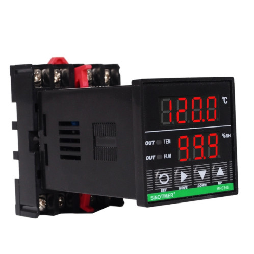 SINOTIMER MH0348-DIN Installation intelligente de rail de guidage de contrôleur d'humidité de température de haute précision SS6013709-05