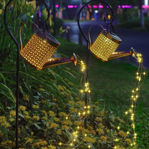 Lumière de projection creuse en fer solaire extérieure étanche bouilloire de jardin lumière pelouse paysage prise de terre lumière décorative, style: grand SH3003742-011