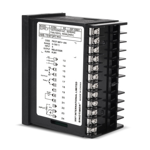 SINOTIMER XY504 Instrument de contrôle de température intelligent boîtier court PID chauffage réfrigération relais SSR sortie à semi-conducteurs SS60401202-07