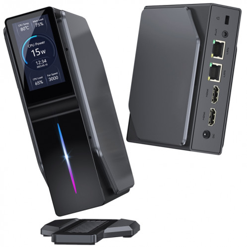 S1 Intel Alder Lake N100 WIFI 5 + BT4.2 Mini PC de bureau à domicile Win11 DDR4 3200 MHz, spécifications: 8G + 1 To SH4805983-011