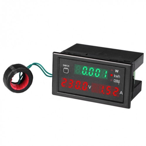 SINOTIMER SPM001 AC LED Voltmètre numérique Facteurs de fréquence Compteur Moniteur de puissance, Spécifications: AC200-450V 100A SS98021104-06