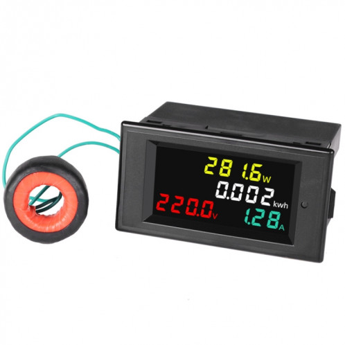 SINOTIMER SPM002 Moniteur de tension et de courant numérique AC à cristaux liquides, spécification: AC200-450V 100A SS03021171-06