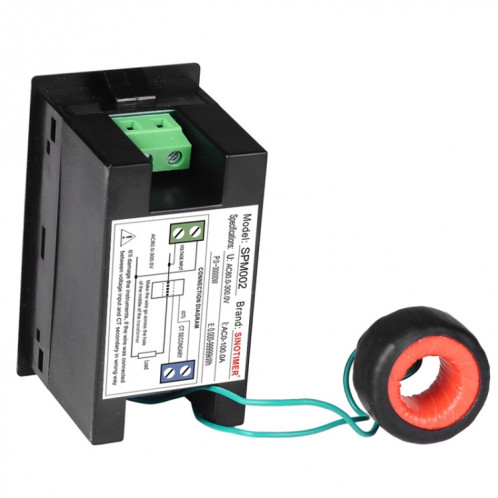 SINOTIMER SPM002 Moniteur de tension et de courant numérique AC à cristaux liquides, spécification: AC200-450V 100A SS03021171-06