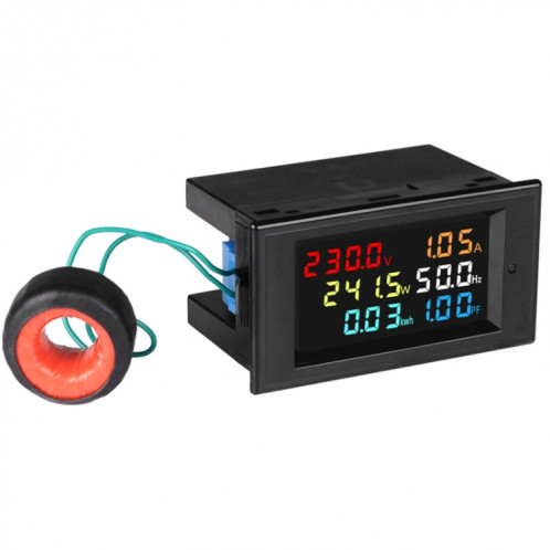 SINOTIMER SPM003 AC LED Voltmètre numérique Facteurs de fréquence Compteur Moniteur de puissance, Spécifications: AC80-300V 100A SS07011096-06