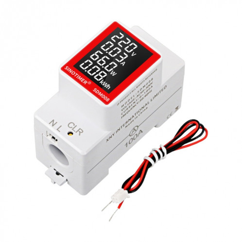 SINOTIMER SDM008 Type de Rail AC moniteur numérique multifonctionnel de tension et de courant SS6112239-06