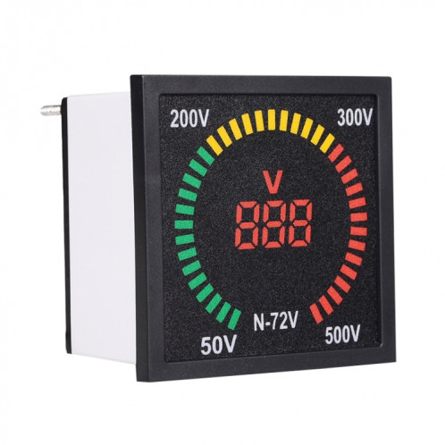 SINOTIMER N-72V indicateur de Signal de tension ca, plateau tournant carré, voltmètre à affichage numérique LED SS61191079-05