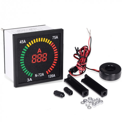 SINOTIMER N-72A indicateur de Signal de courant alternatif, platine carrée, ampèremètre numérique LED SS61331445-05