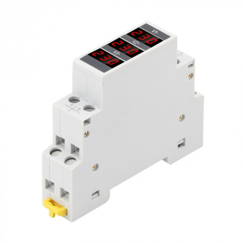 SINOTIMER SDM010 Type de Rail modulaire AC triphasé voltmètre numérique instrumentation électronique SS61631173-06