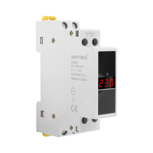 SINOTIMER SDM011 voltmètre numérique monophasé modulaire Type Rail Din AC instrumentation électronique SS61671949-06