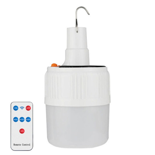 Ampoule solaire LED rechargeable, lampe à économie d'énergie étanche pour étal de marché nocturne, modèle: télécommande 42LED SH7404545-013