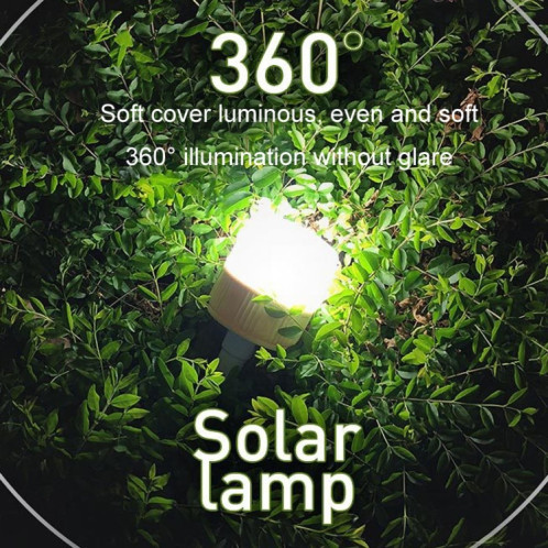 Ampoule solaire LED rechargeable, lampe à économie d'énergie étanche pour étal de marché nocturne, modèle: télécommande 42LED SH7404545-013