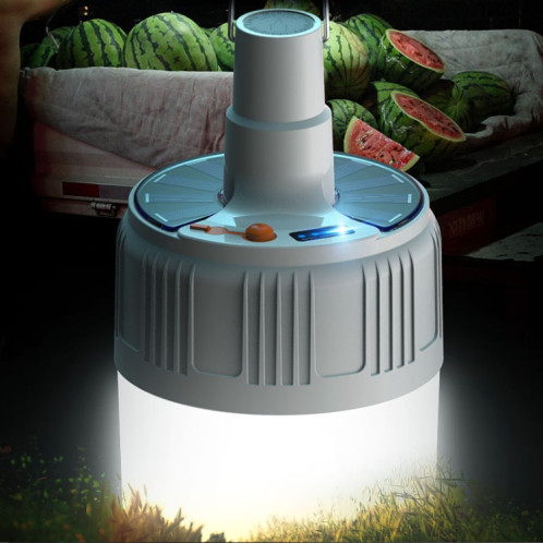 Ampoule solaire LED rechargeable, lampe à économie d'énergie étanche pour étal de marché nocturne, modèle: 42LED SH7403480-013